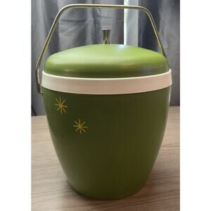 Vintage GHS Ware Hi-Kool Ice Bucket Avocado Green